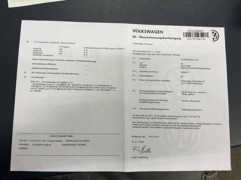 Volkswagen Passat 2.0 TDI Exclusive BlueMotion Tech 2012 – снимка 22