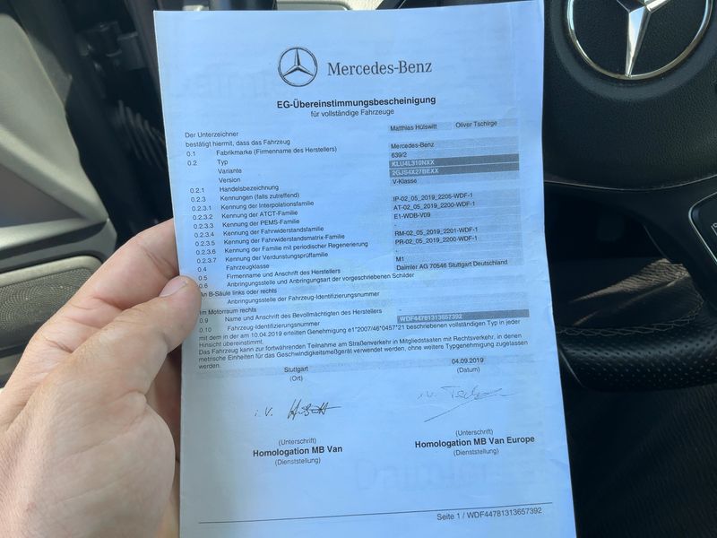Mercedes-Benz V-Klasse V 220 d AVANTGARDE lang 2019 – снимка 22