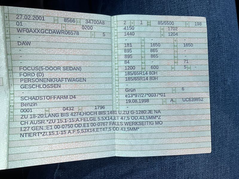 Ford Focus 1.8 Ambiente 2001 – снимка 5