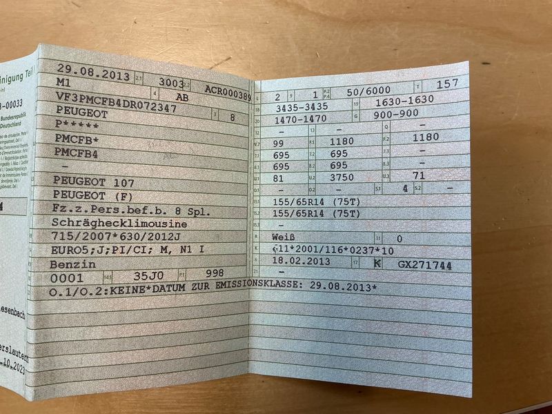Peugeot 107 1.0 Active 2013 – снимка 5