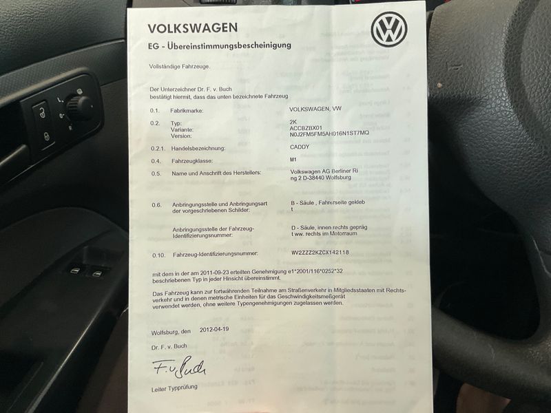 Volkswagen Caddy 1.2 TSI Roncalli Trendline 2012 – снимка 6