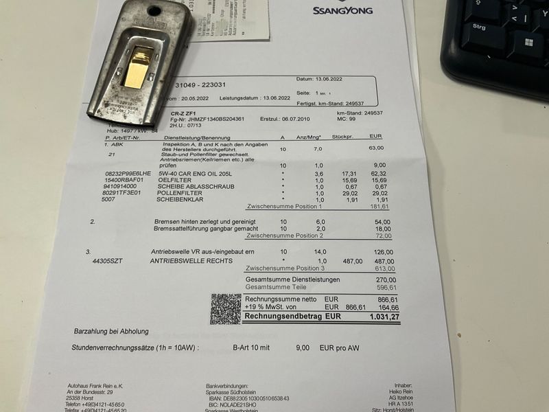 Honda CR-Z 1.5 Hybrid Sport 2011 – снимка на щета
