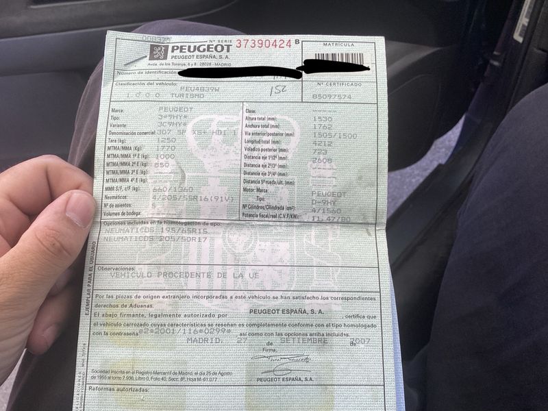 Peugeot 307 1.6 HDi XS+ 2007 – снимка 6