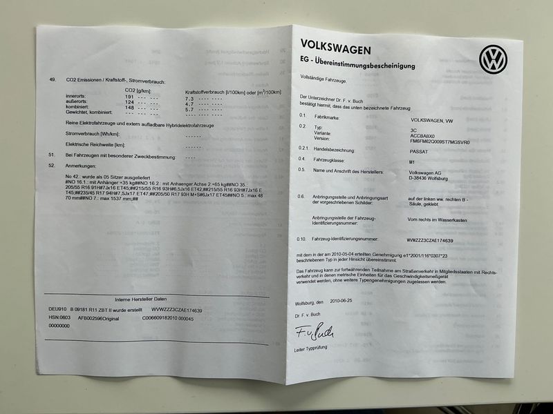 Volkswagen Passat 2.0 TDI Comfortline 2010 – снимка 6