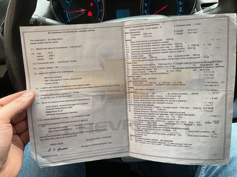 Chevrolet Cruze 1.8 LTZ 2012 – снимка 6