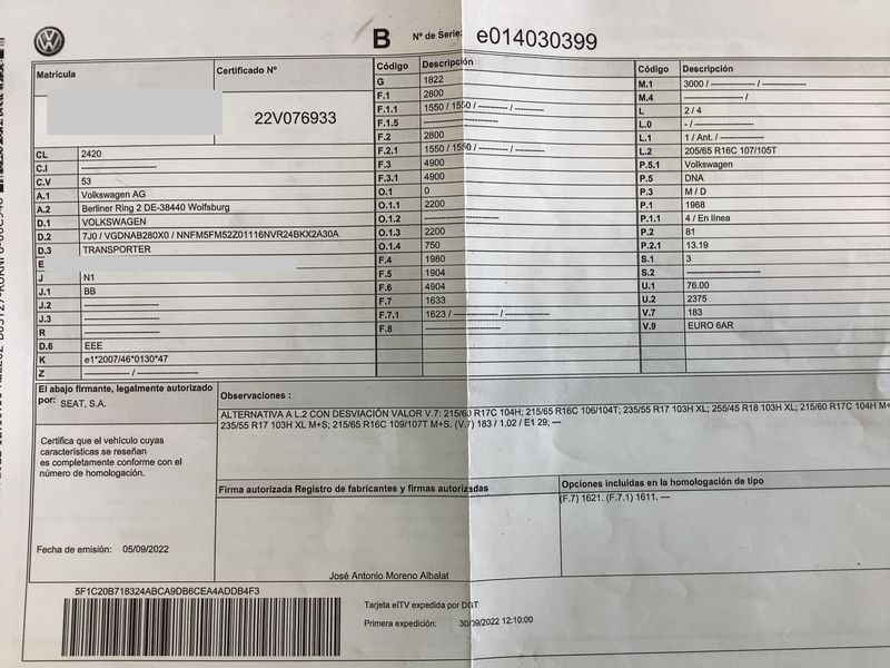 Volkswagen T6 Transporter 2.0 TDI Kasten FWD 2022 – снимка 21