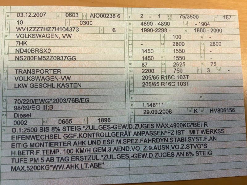 Volkswagen T5 Transporter 1.9 TDI Kasten 2007 – снимка 20