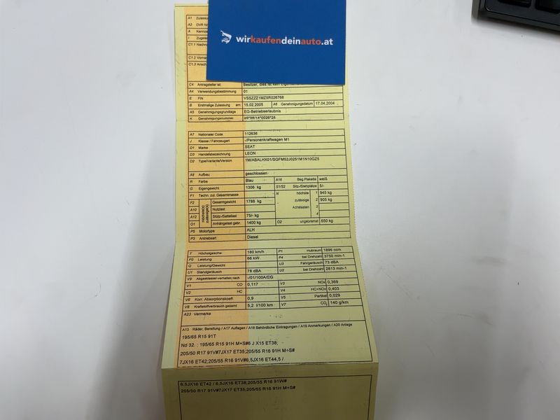 Seat Leon 1.9 TDI Stella 2005 – снимка 5