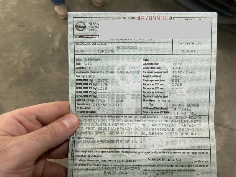 Nissan Qashqai+2 1.5 Turbodiesel Acenta 2011 – снимка 21
