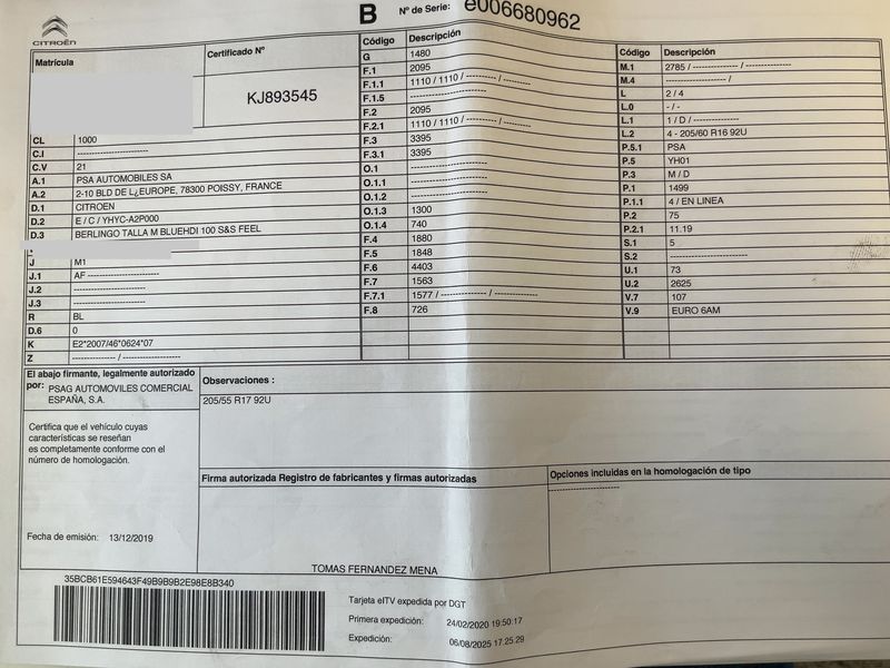 Citroen Berlingo 1.5 Blue-HDi Feel M 2020 – снимка 21