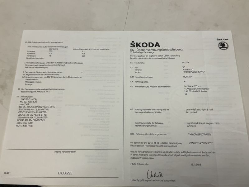 Skoda Octavia 1.4 TSI Elegance 2013 – снимка 22