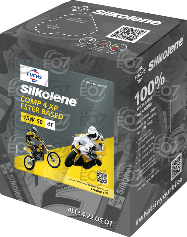FUCHS 602013705 SILKOLENE PRO 4 15W-50 XP 4-тактово масло 4L CUBE