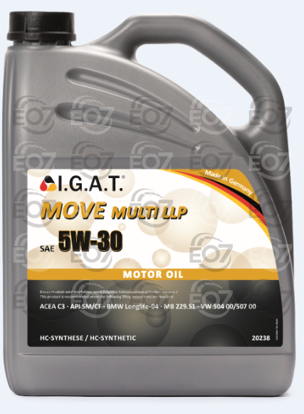 I.G.A.T. 20238X5 МАСЛО 5L МОТОРНО IGAT MOVE 5W-30 MULTI LLP