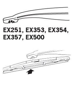 TRICO EX353 ЧИСТАЧКА ЗАДНА EXACTFIT
