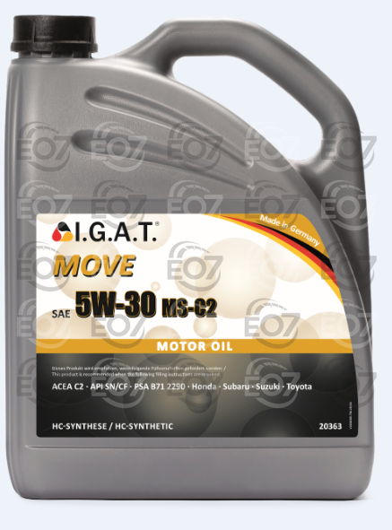 I.G.A.T. 20363X5 МАСЛО 5L МОТОРНО IGAT MOVE 5W-30 MS-C2