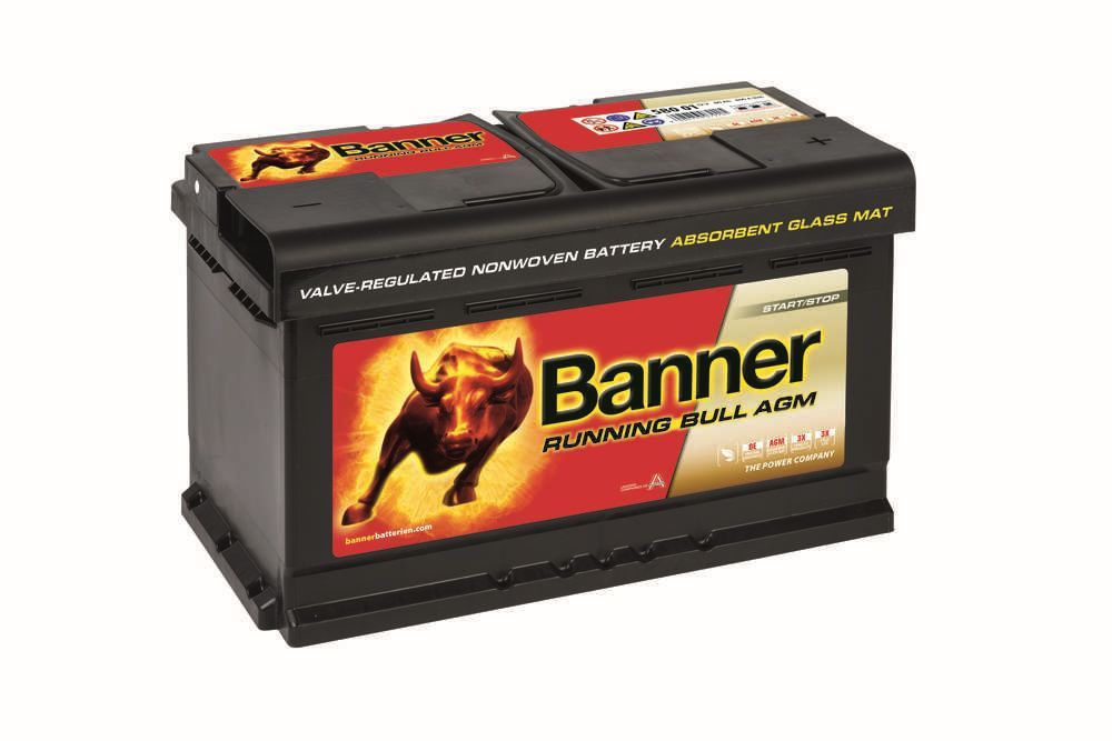 BANNER AGM 580 01 АКУМУЛАТОР RUNNING BULL AGM 80Ah800A 315x175x190 START-STOP