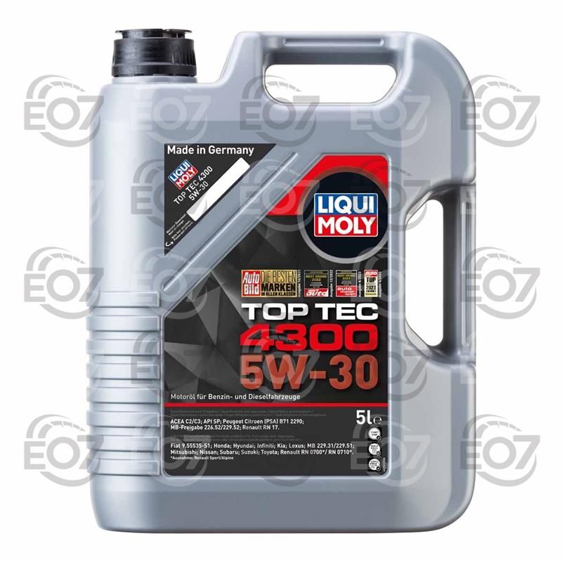 LIQUI MOLY 2324LM МАСЛО 5L МОТОРНО TOP TEC 4300 5W-30