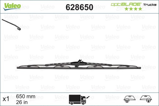 VALEO 628650 ЧИСТАЧКА ОPTIBLADE TRUCKS 65cm