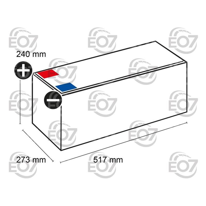 BANNER SHD PRO 725 03 АКУМУЛАТОР 12V225AH BUFFALO BULL SHD PRO,517x273x240,B0