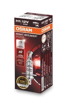 OSRAM 64150NBS КРУШКА ХАЛОГЕННА /NIGHT BREAKER SILVER +100%/ (P14.5s)