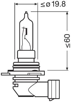 OSRAM 9012 КРУШКА ХАЛОГЕННА HIR2 (PX22d)
