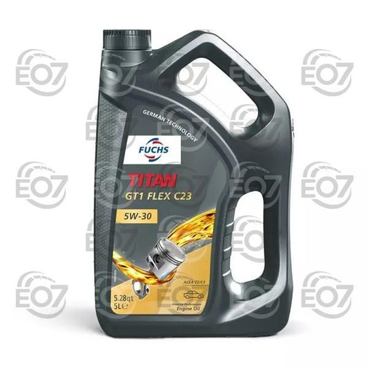 FUCHS 602007391 МАСЛО 5L МОТОРНО TITAN GT1 FLEX C23 5W-30 ACEA C3,C2 API SP