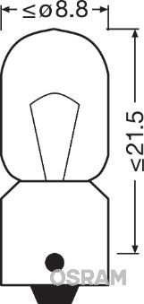 OSRAM 3893 КРУШКА (BA9s)