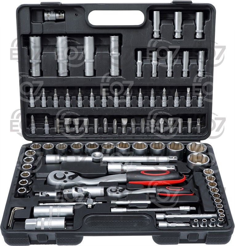 BGS TECHNIC 2296 ИНСТРУМЕНТИ К-Т 94 бр 1/2 и 1/4 С 72 ЗЪБА ТРЕСЧОТКА