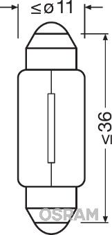 OSRAM 6461 КРУШКА (10,5x35)