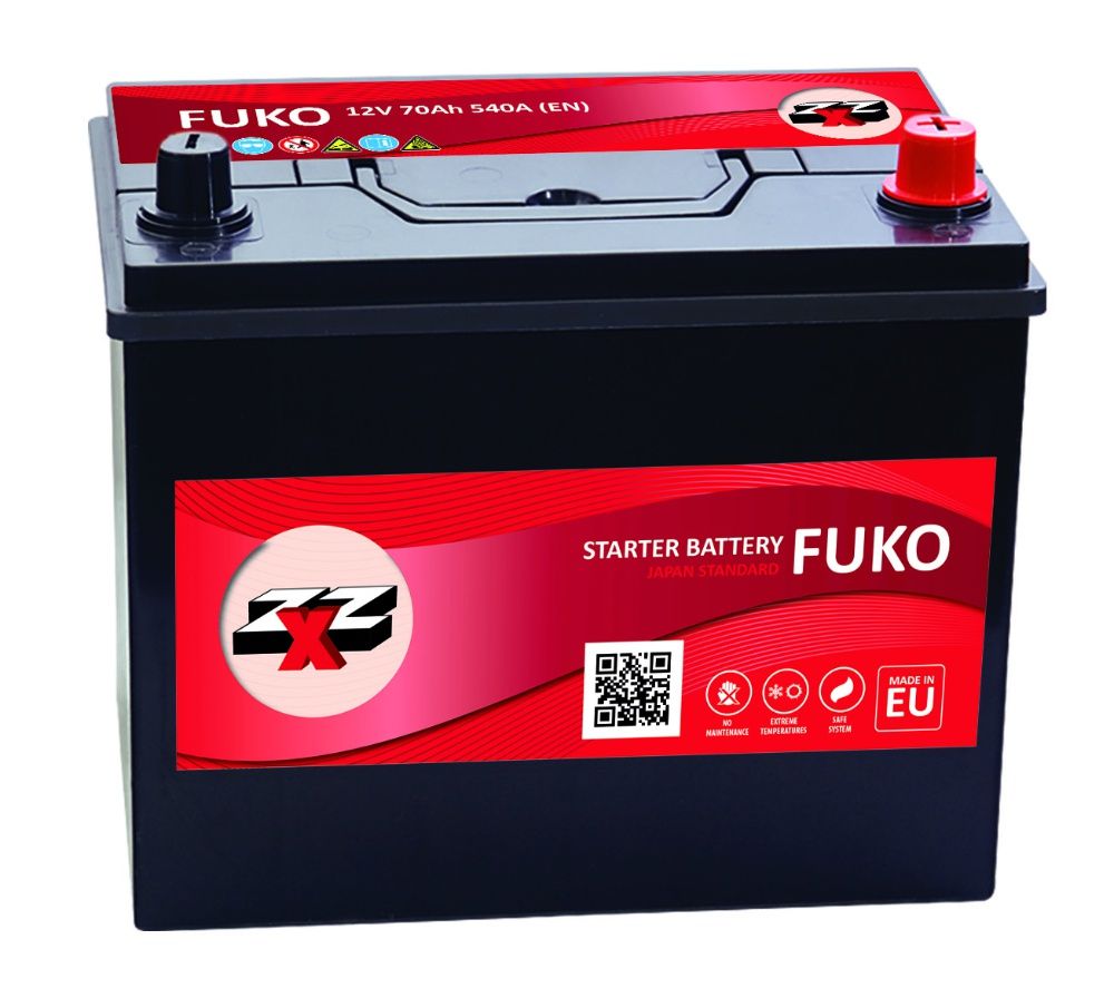 ZXZ 70-560FU260-170-220R АКУМУЛАТОР FUKO 70Ah560A JIS N(B0) R