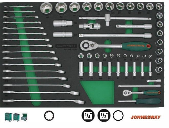 JONNESWAY S04H42165SV КОМПЛЕКТ ИНСТРУМЕНТИ 65 бр.