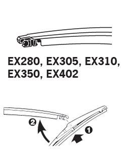 TRICO EX402 ЧИСТАЧКА ЗАДНА EXACTFIT